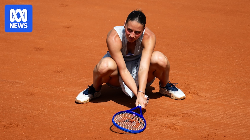 Ukraine's Marta Kostyuk fights back tears at French Open after missile almost hits family home