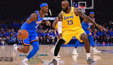 Thunder roll to dominant win over LeBron James, Lakers to grab 1-0 lead