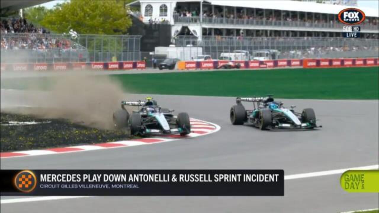 Mercedes tension as duo clash in sprint!