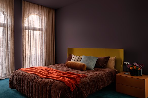 A strong colour such as Dulux Misty Grape can create a sense of sanctuary in a way white can’t match. And if you don’t like it, you can paint over. 