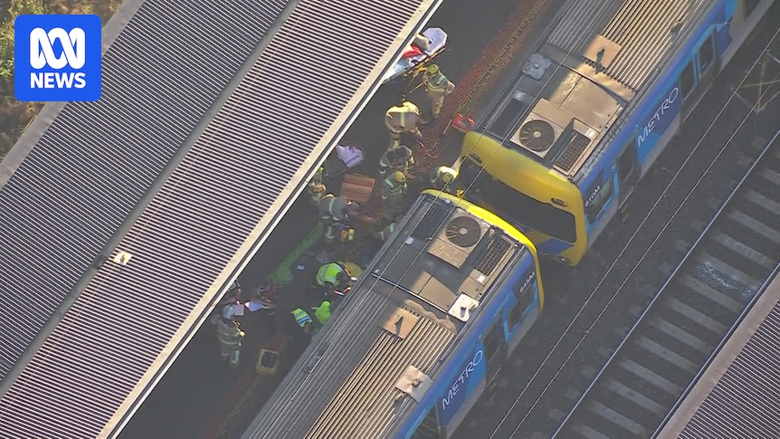 Boy rescued after being trapped under train at North Melbourne Railway Station
