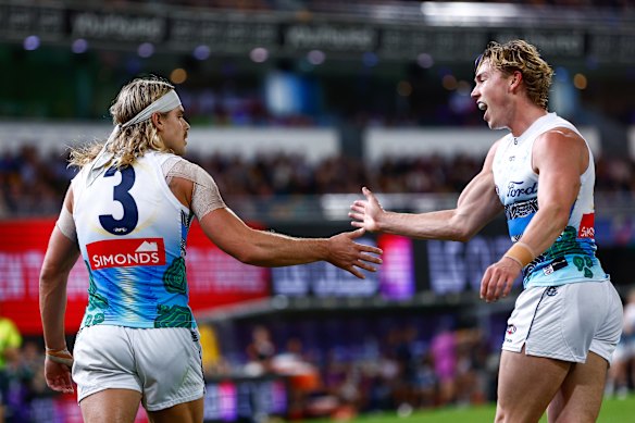 Bailey Smith and Tanner Bruhn were again influential for Geelong.