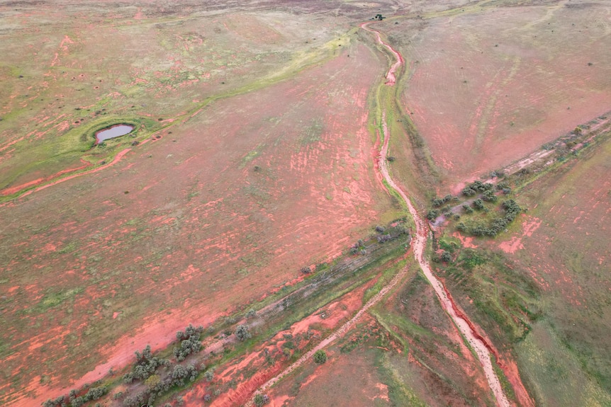 An overhead view of the landscape near Peterborough.