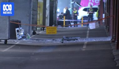 Man under police guard in hospital after explosive detonated Queen Victoria Market ATM