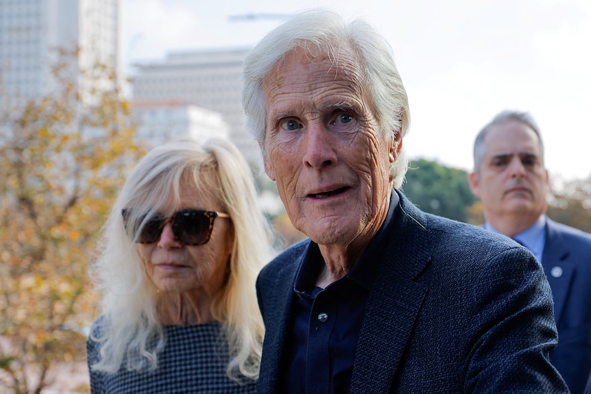 Suzanne and Keith Morrison, Matthew perry's parents, arriving at federal court
