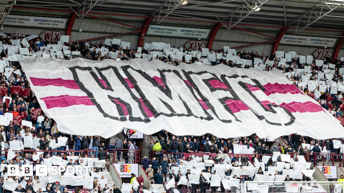 Hearts supporters tifo
