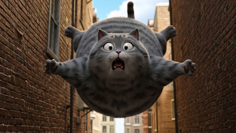 Still from “Cat Biggie,” a 100% AI-generated webtoon by CJ ENM.