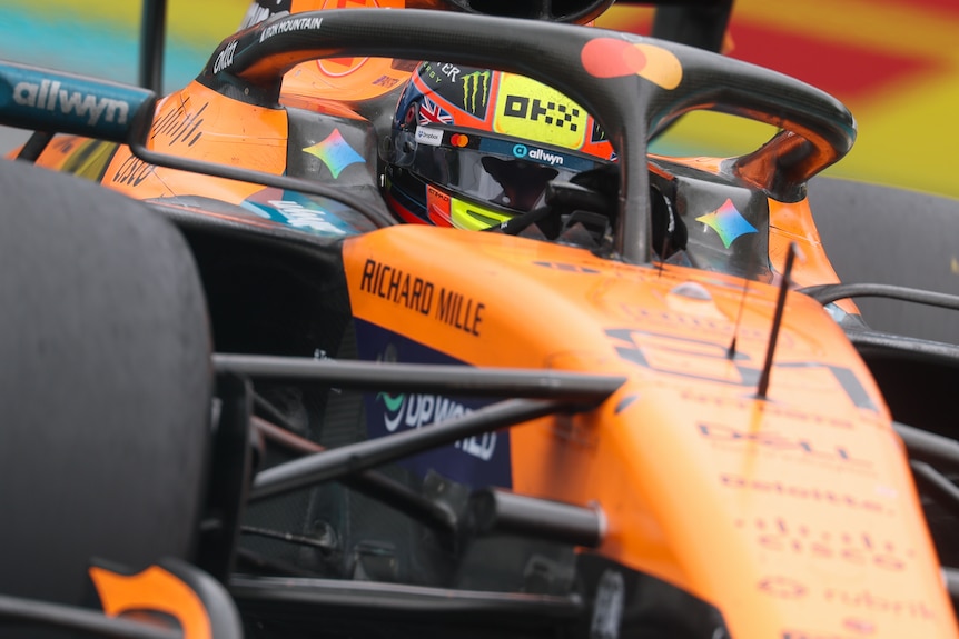 Oscar Piastri drives his McLaren