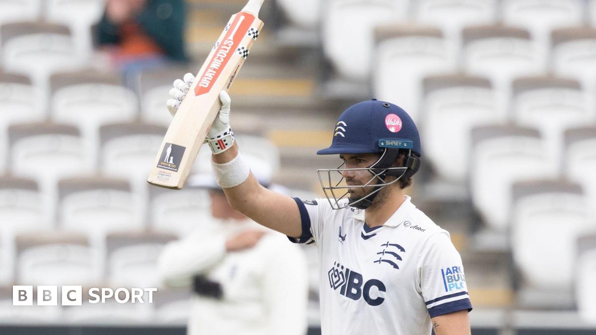 Max Holden, Middlesex CCC acknowledges his fifty