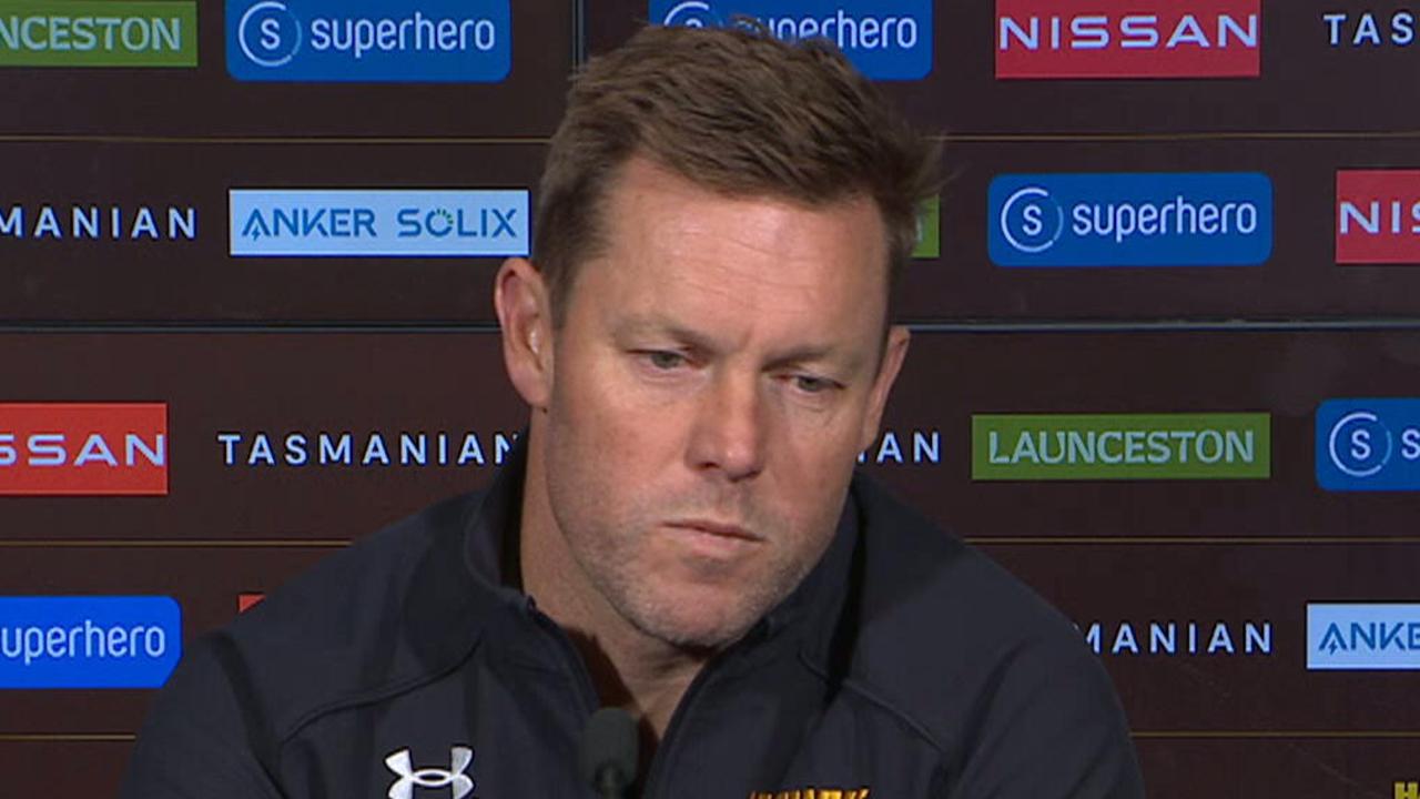 Sam Mitchell Round press conference, Hawthorn Hawks loss to Fremantle Dockers, Jack Gunston six goals, interview, reaction, latest news