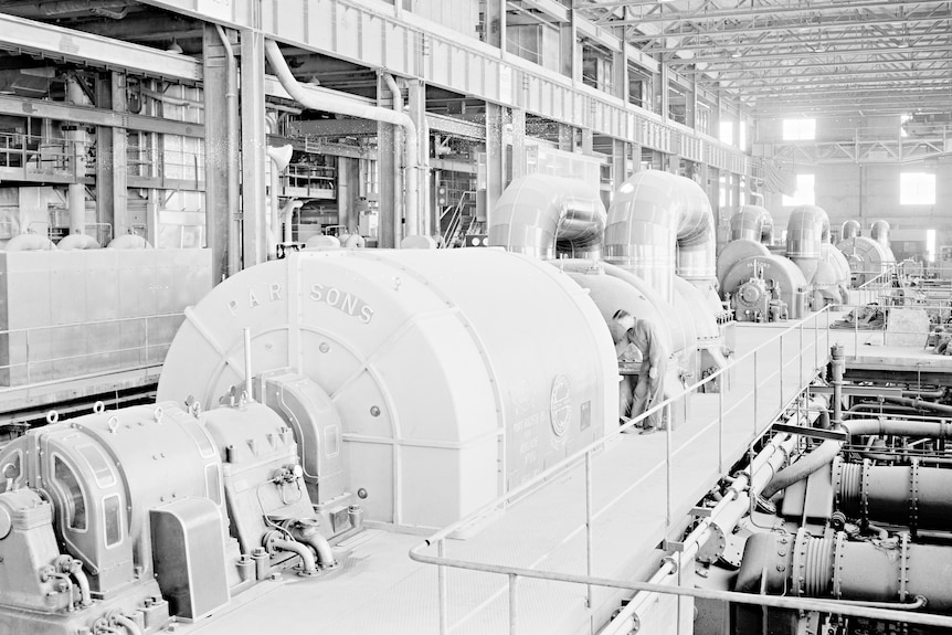 Inside a power generation site at Port Augusta.