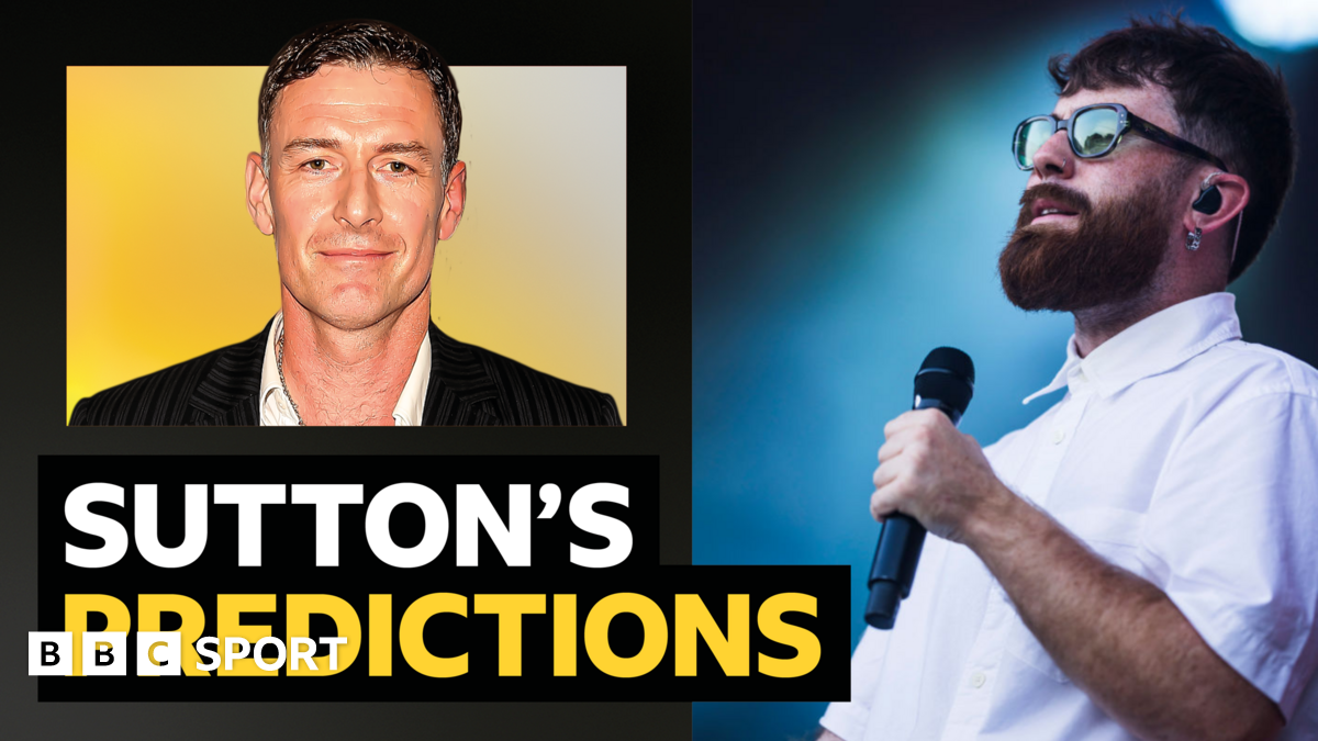 A picture of Chris Sutton with wording next to it that says BBC Sport columnist Chris Sutton