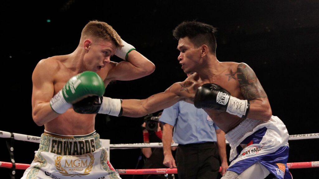 John Riel Casimero hits Charlie Edwards