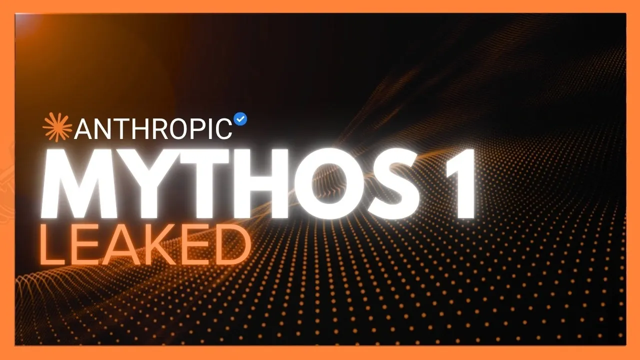 Anthropic logo alongside the leaked Claude Mythos model capabilities.