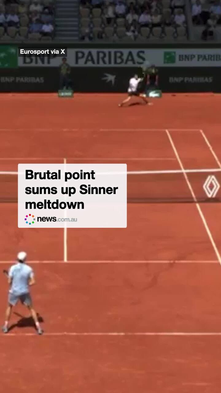 Brutal point sums up Sinner meltdown