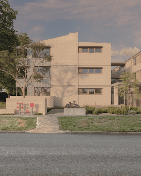 The project accommodates 40 apartments.