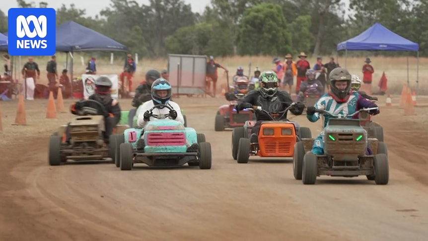 Lawn mower racing fostering community of revheads across regional Australia