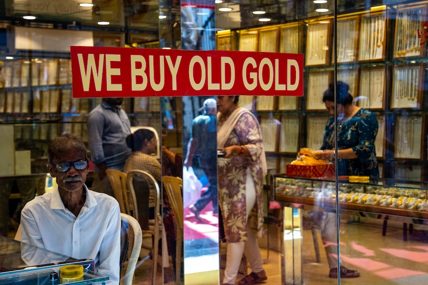 A gold shop.