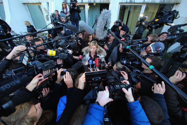 The Schumacher accident sparked a media circus at the Grenoble University Hospital Centre.
