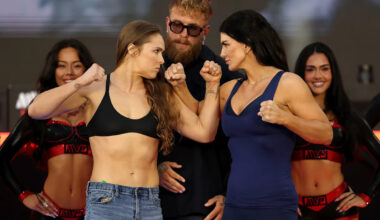 Ronda Rousey vs. Gina Carano final faceoffs: Rousey brings the fire in last staredown of legendary career