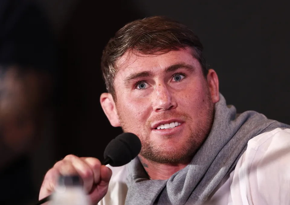 Darren Till speaks to the media ahead of his MFB Bridgerweight Title fight against Luke Rockhold during the Ring of Thrones Press Conference at Glaziers Hall on July 23, 2025 in London, England