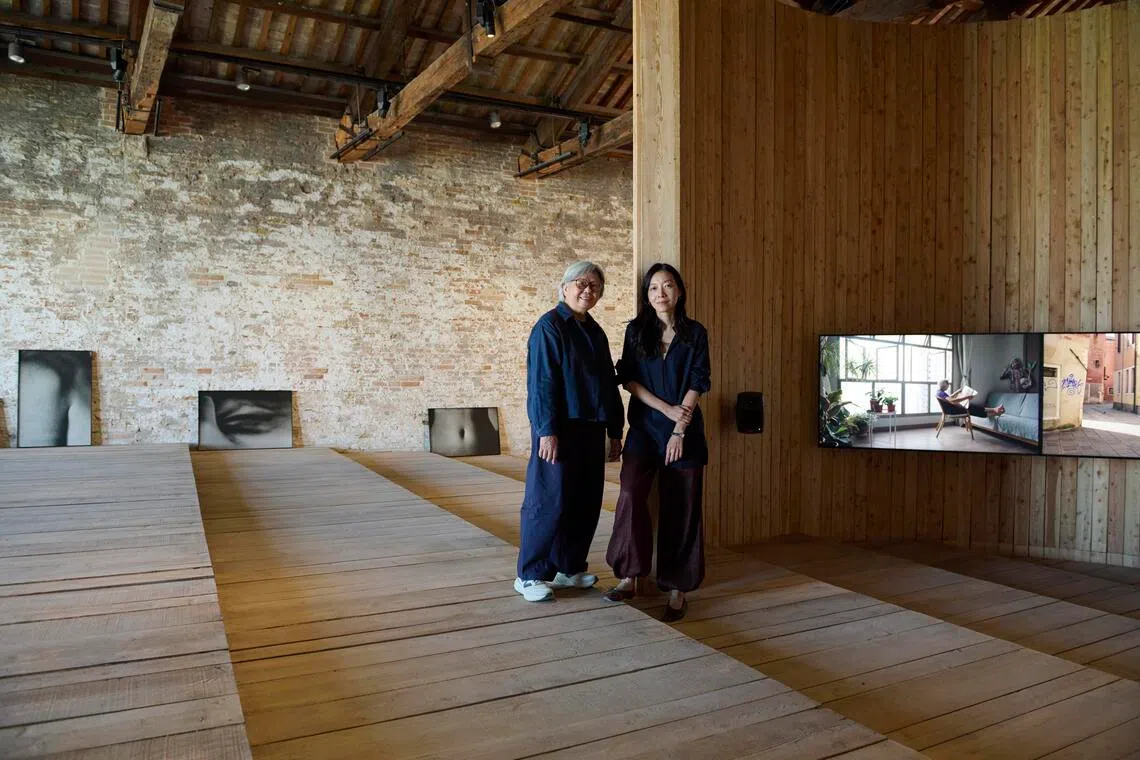 Singapore artist Amanda Heng (left) worked with curator Selene Yap on A Pause at the Venice Biennale.