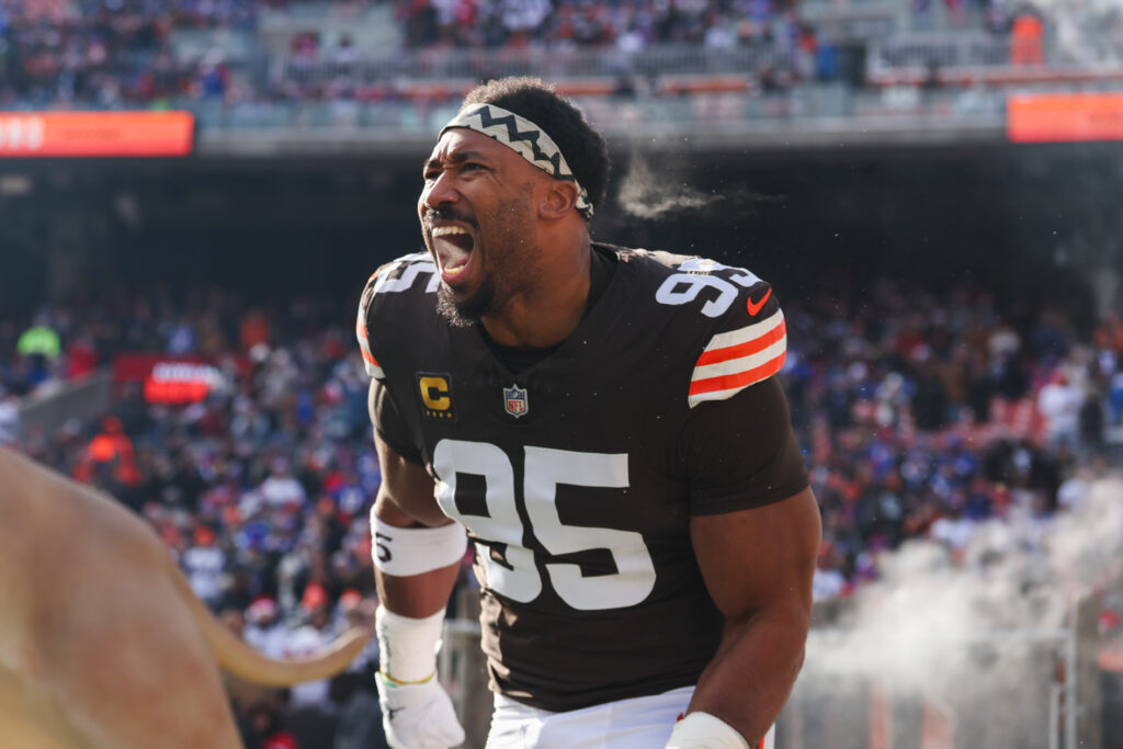 Cleveland Browns defensive end Myles Garrett
