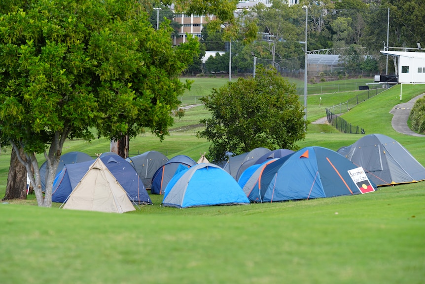 tents at the park