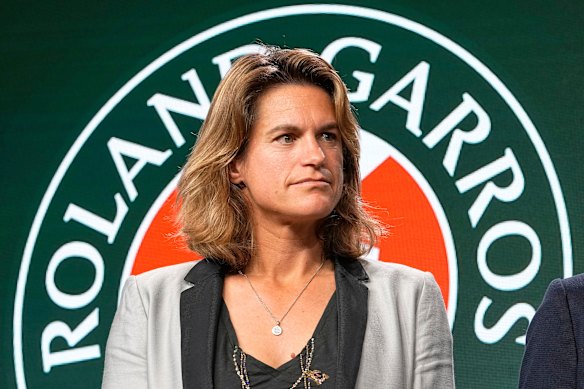 Roland Garros director and former world No.1 Amelie Mauresmo.