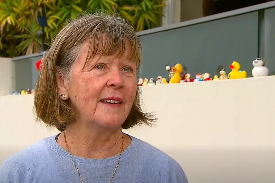 Wendy and her duck display.