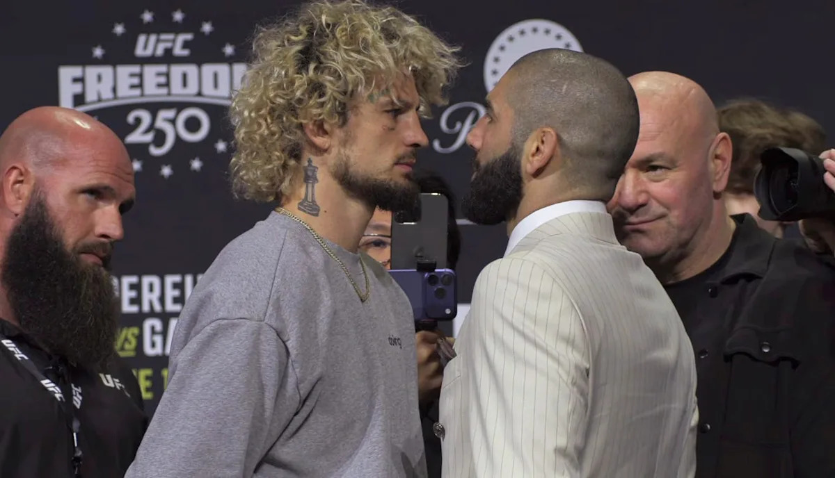 Video: UFC Freedom 250 full card faceoffs from first press conference