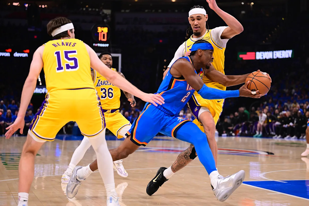 Courtside chess: Inside the Lakers' defensive plans to slow Shai Gilgeous-Alexander — and give themselves a puncher's chance