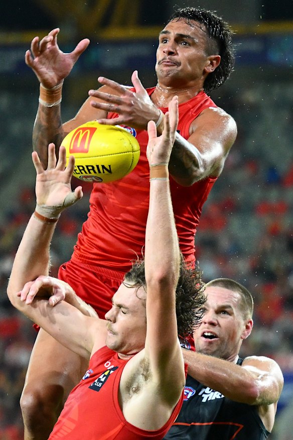 Jamarra Ugle-Hagan flies high.