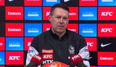 AFL 2026: Western Bulldogs defeat Collingwood by four points, Craig McRae press conference, says Magpies are middle of the road, video, highlights