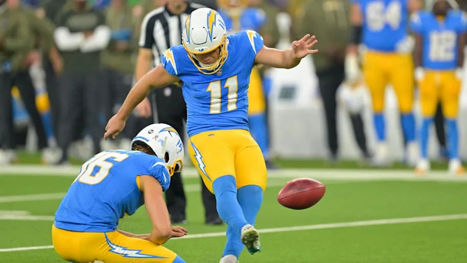 Los Angeles Chargers place kicker Cameron Dicker