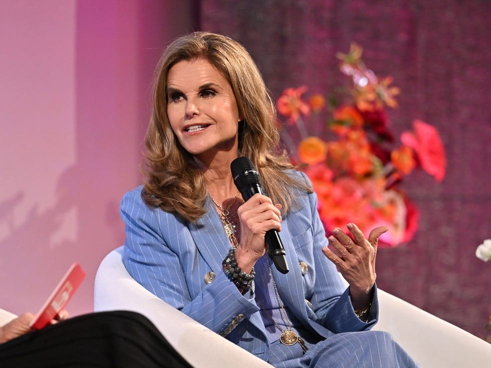 new york, new york may 18 maria shriver speaks as hearst magazines hosts the 3rd annual women's health lab at the new york historical on may 18, 2026 in new york city photo by roy rochlingetty images for hearst magazines
