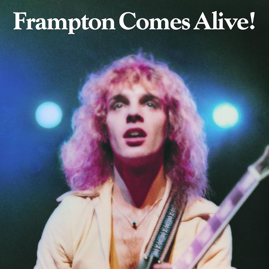 Album cover with words Frampton comes alive!