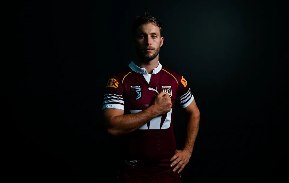 Sam Walker in Queensland colours before his State of Origin debut