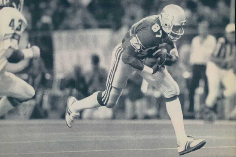 Charle Young during a 1983 game with the Seattle SeahawksCredit: Denver Post via Getty