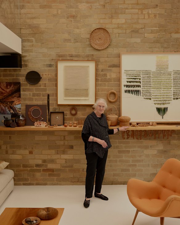 Mary Featherston at home in her Robin Boyd-designed Melbourne house.