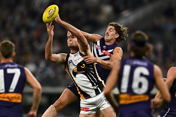Ruckman Luke Jackson has been a stand-out addition to the Dockers.
