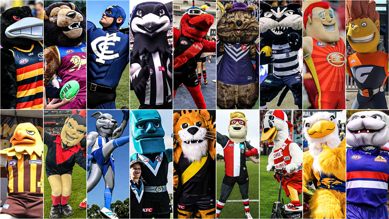 Ranking every AFL club’s mascot