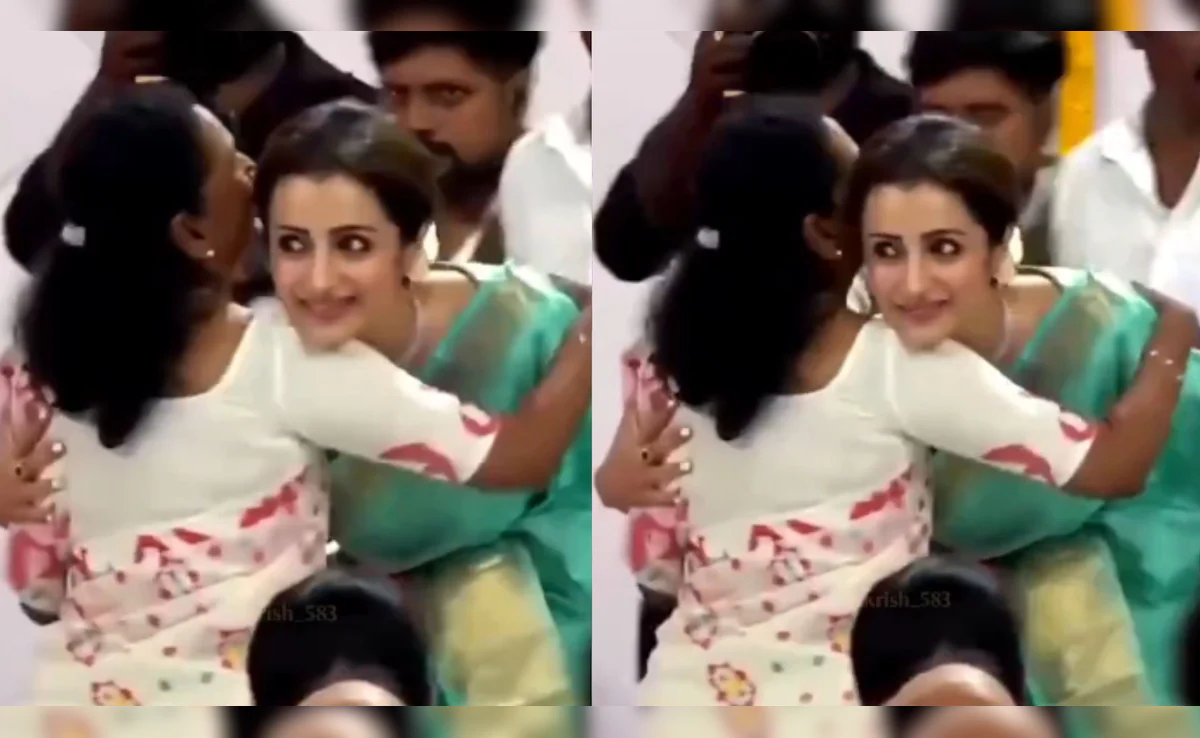 Trisha Krishnan Meets Vijay's Mother, Hugs Her At Oath-Taking Ceremony