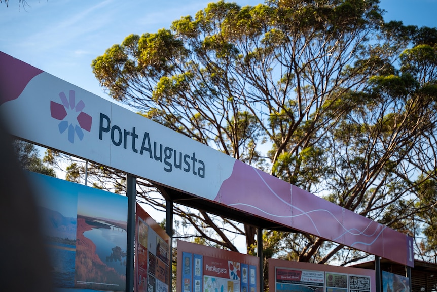 A sign which says Port Augusta.