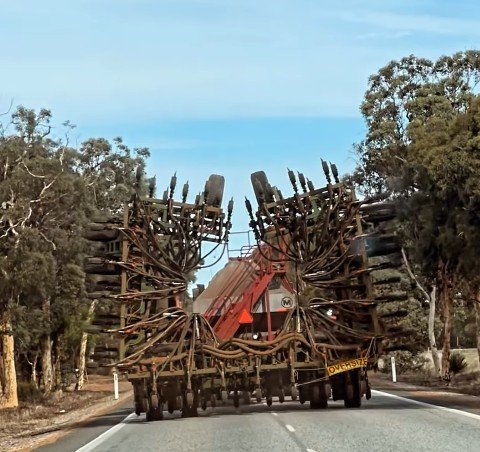 Kate Walsh was amused by this oversized vehicle in country Australia.