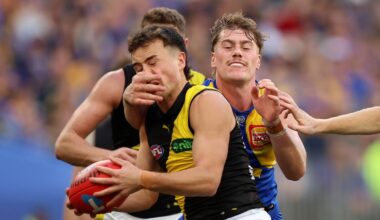 West Coast’s ill-discipline proving costly as Eagles rank second in the AFL for free kicks against