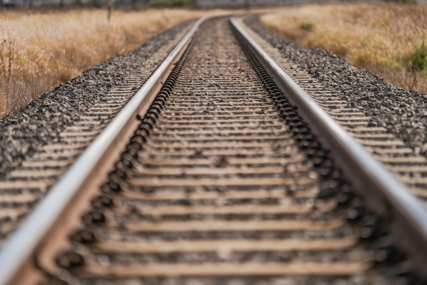 A railway track.