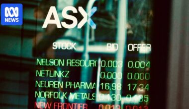 Markets live updates: ASX set to edge lower after mixed night on Wall Street following inflation spike, oil prices rise