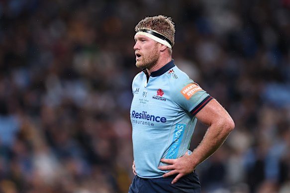 Matt Philip of the Waratahs looks on after his team fail to make Super Rugby finals