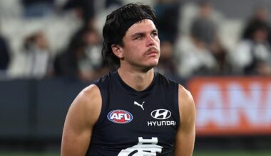 Carlton to receive heavy $75,000 fine for Elijah Hollands incident, mental health episode during Collingwood game, latest news, video